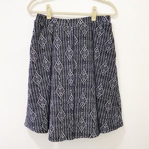 LuLaRoe Black and White Diamond Madison Skirt